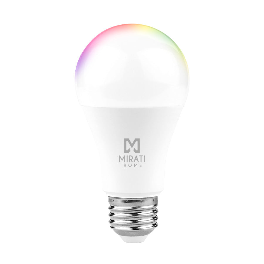 FOCO INTELIGENTE LUZ RGB 9W// MIRATI // WIFI 2.4GHZ // COMPATIBLE CON ANDROID E IOS // FUNCIONA CON ALEXA Y ASISTENTE DE GOOGLE // LUZ CALIDA Y FRIA //LUZ MULTICOLOR // DIMMABLE // NO REQUIERE HUB// FOCO INTELIGENTE LUZ RGB 9W// MIRATI // WIFI 2.4GHZ // COMPATIBLE CON ANDROID E IOS // FUNCIONA CON ALEXA Y ASISTENTE DE GOOGLE // LUZ CALIDA Y FRIA //LUZ MULTICOLOR // DIMMABLE // NO REQUIERE HUB//